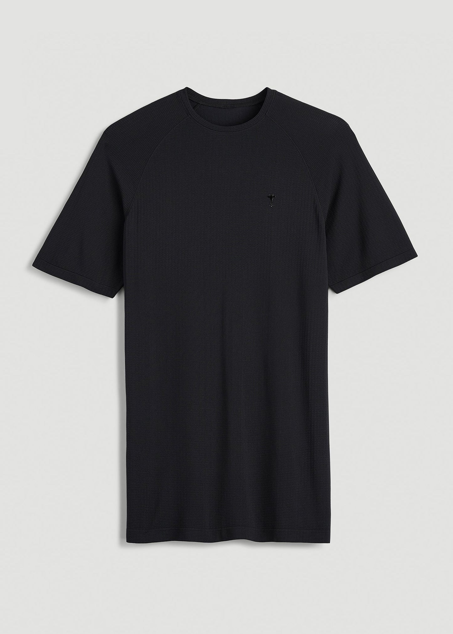 American Tall Men Vented Training Top for Tall Men in Black
