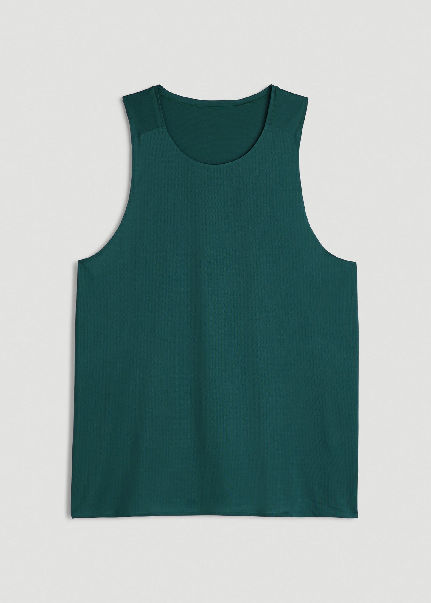 American Tall Men Perforated Training Singlet for Tall Men in Deep Teal