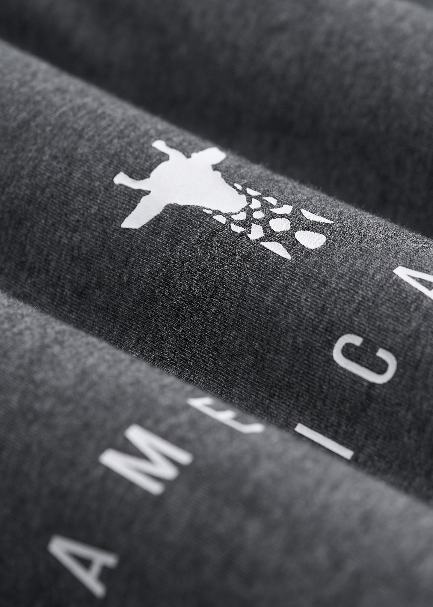 American Tall Men Logo Tee for Tall Men in Charcoal Mix