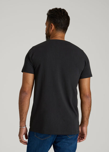 American Tall Men Logo Tee for Tall Men in Black