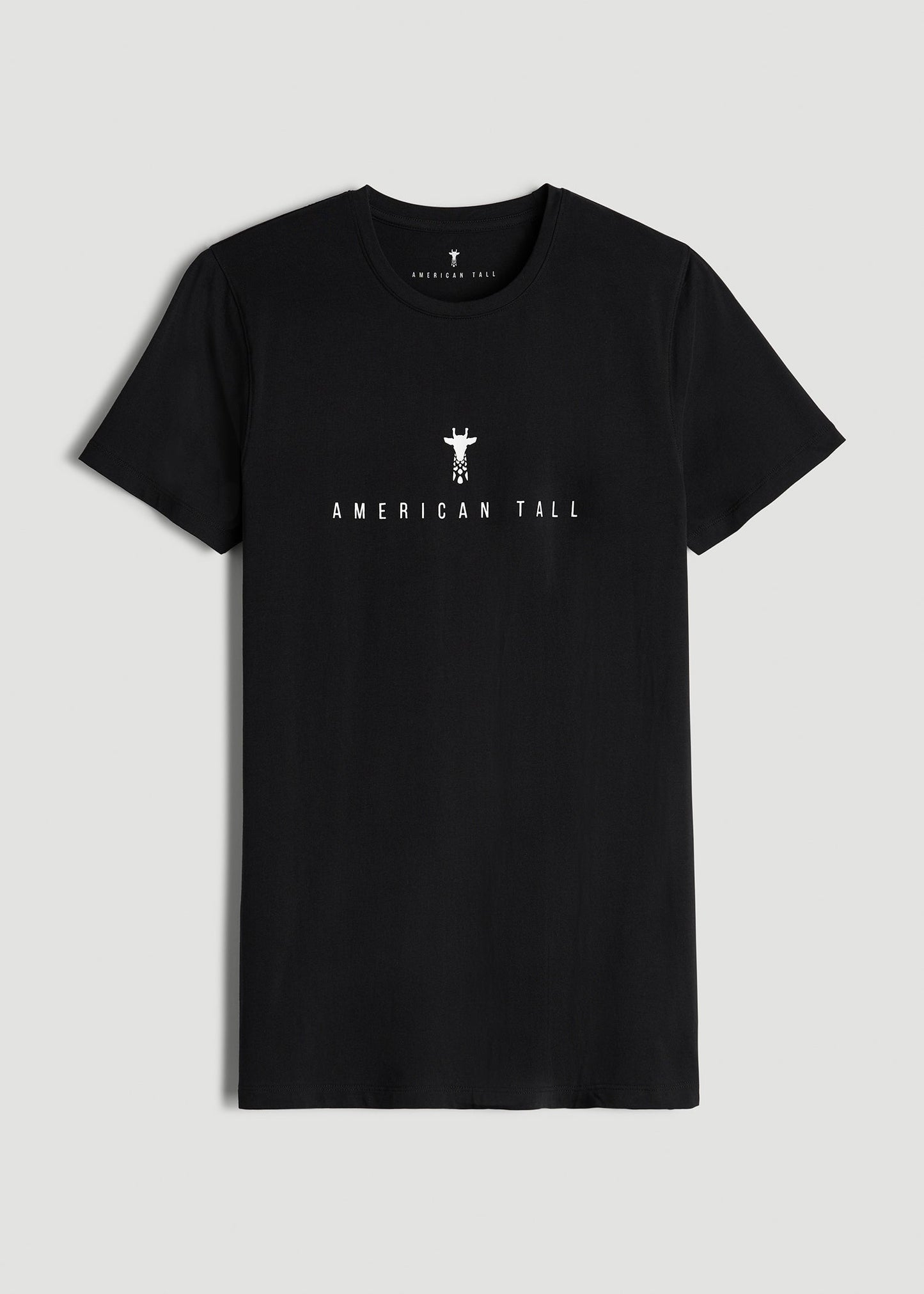 American Tall Men Logo Tee for Tall Men in Black
