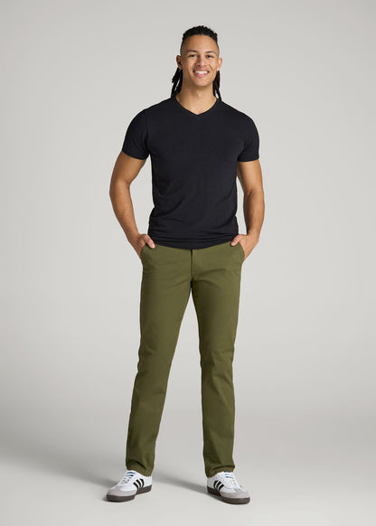 American Tall Men The Essential Modern Fit V-Neck Tee for Tall Men in Black