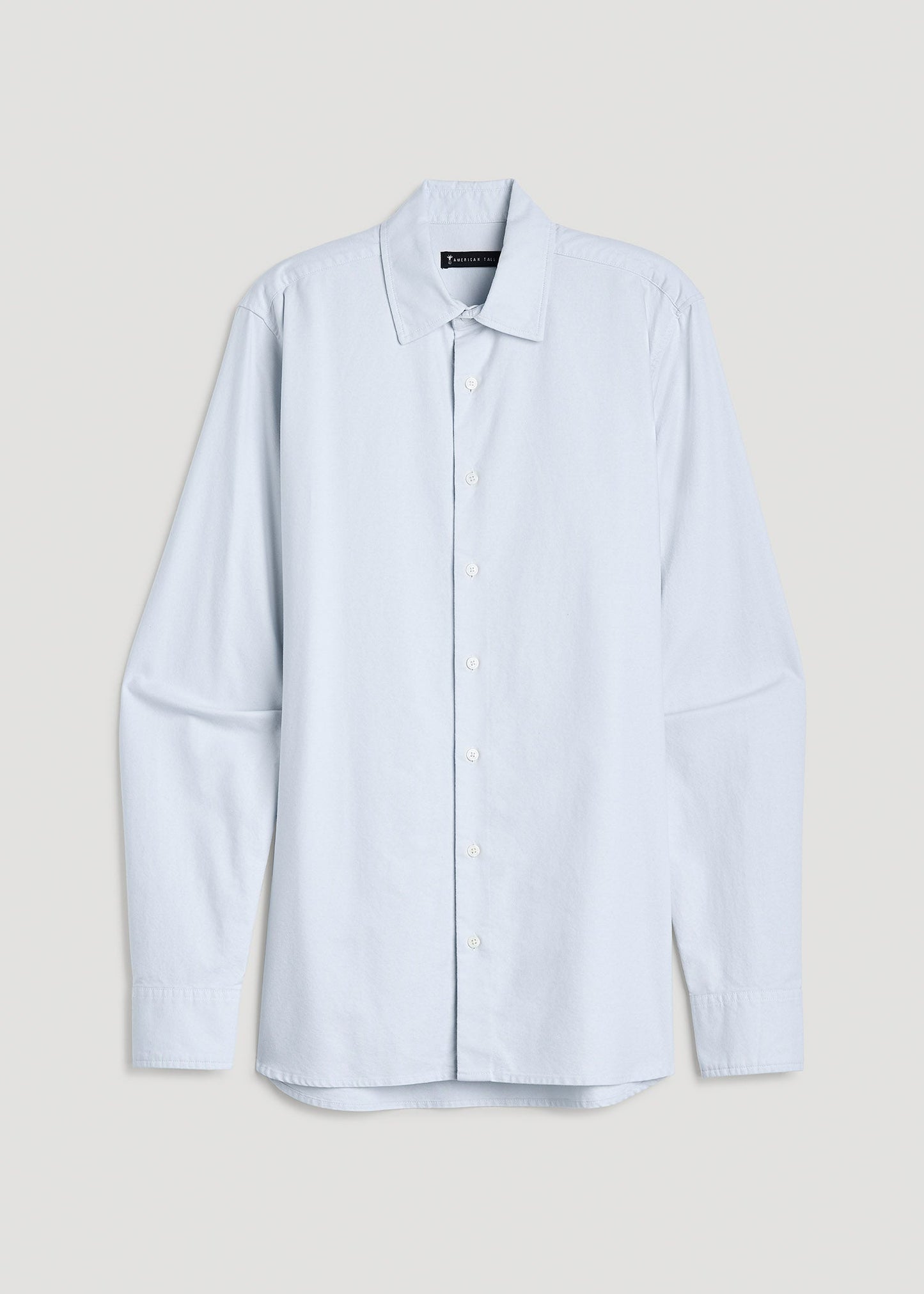 American Tall Men Pinpoint Oxford Shirt for Tall Men in Light Blue