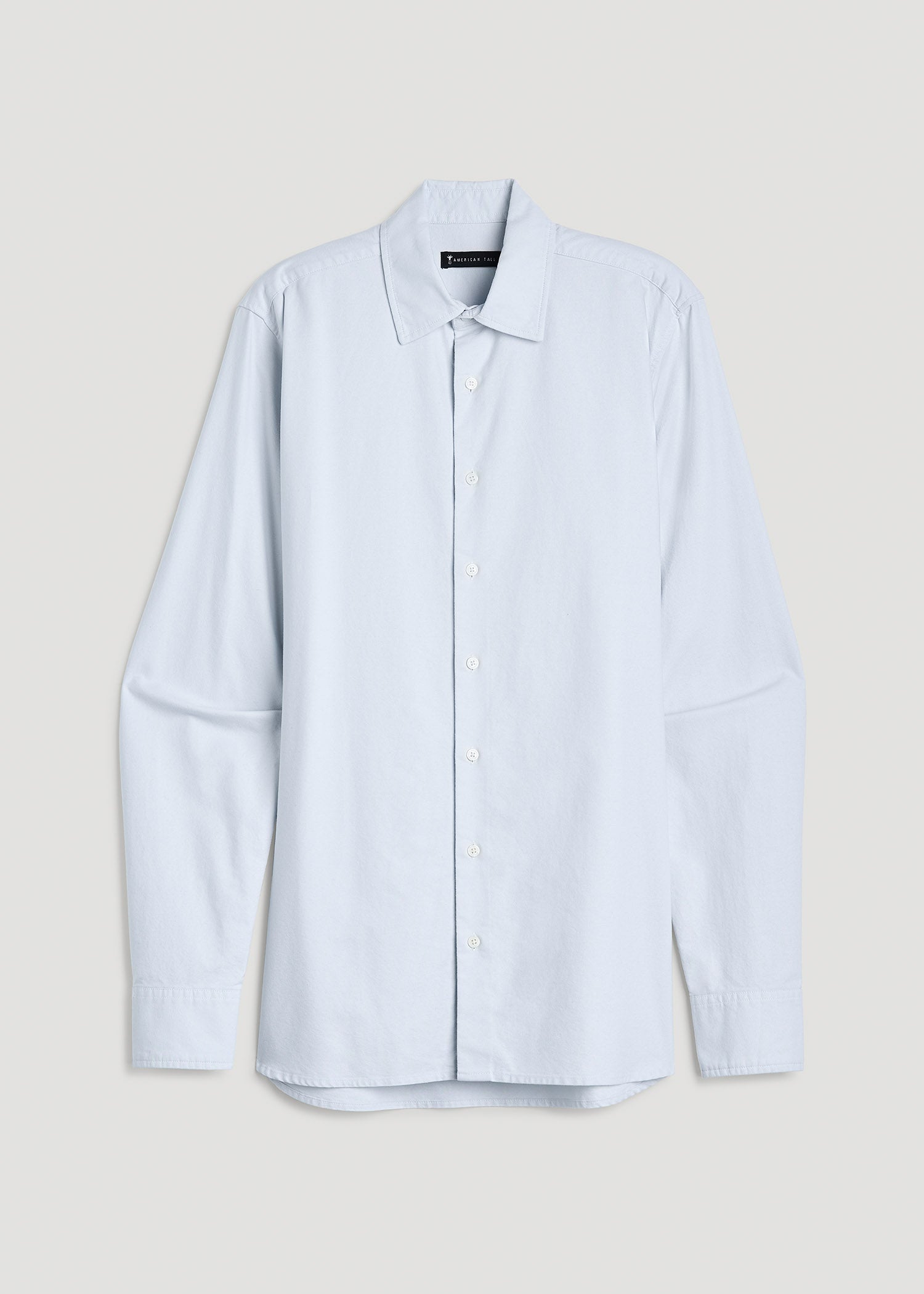 American Tall Men Pinpoint Oxford Shirt for Tall Men in Light Blue