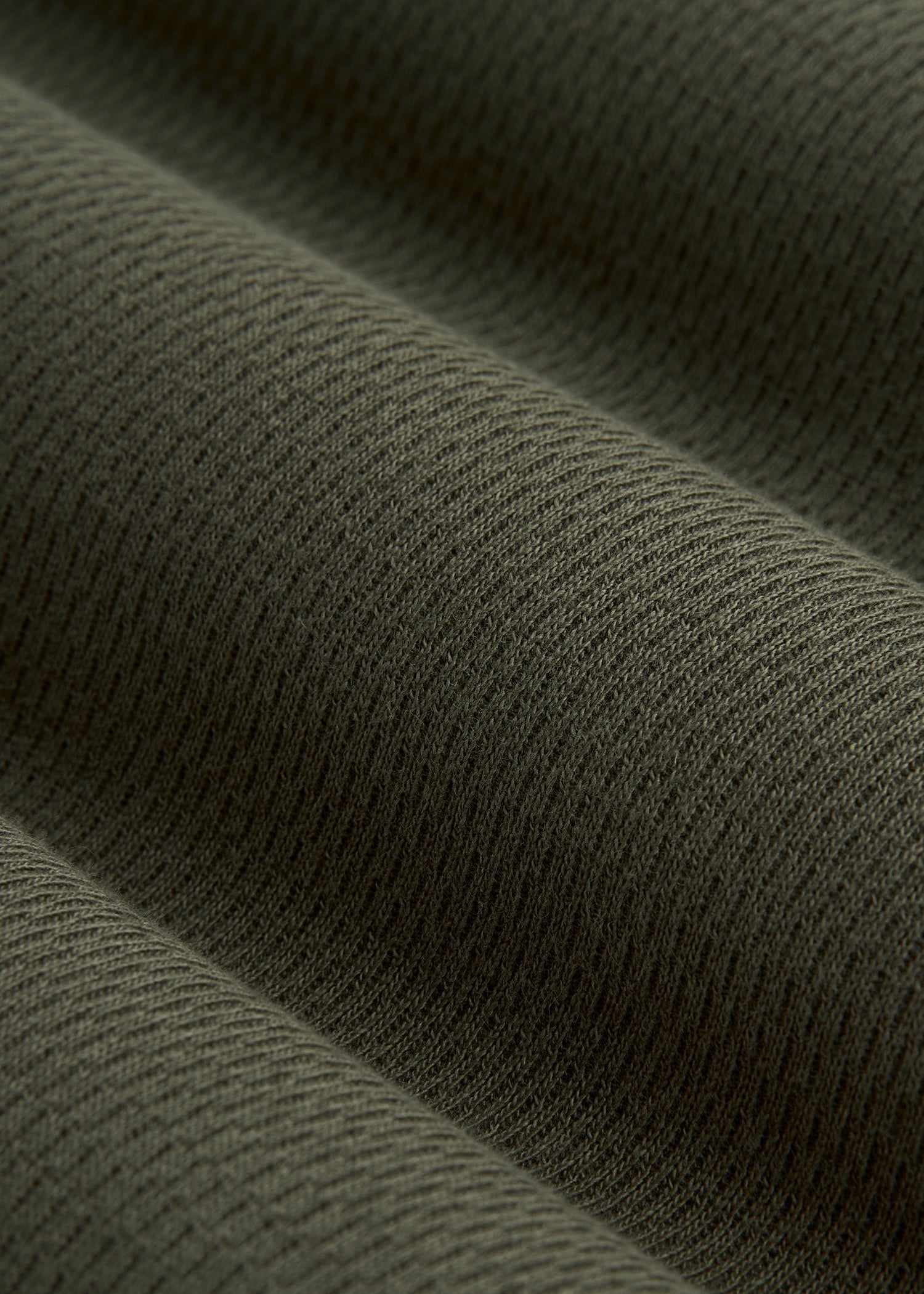 American Tall Men Double Honeycomb Thermal Crewneck for Tall Men in Dark Olive Green