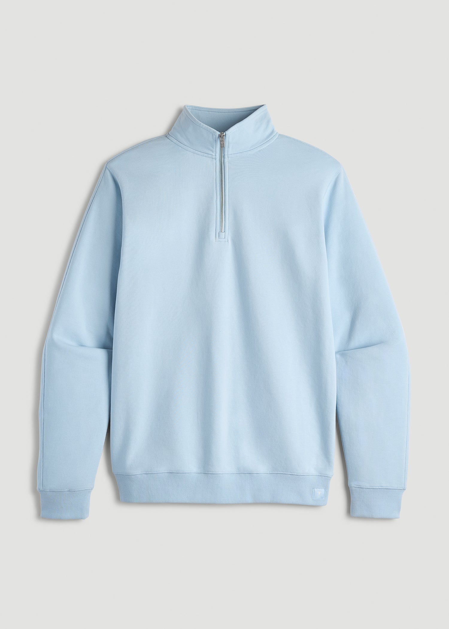 American Tall Men Wearever 2.0 French Terry Quarter-Zip Tall Men's Sweatshirt in Ice Blue
