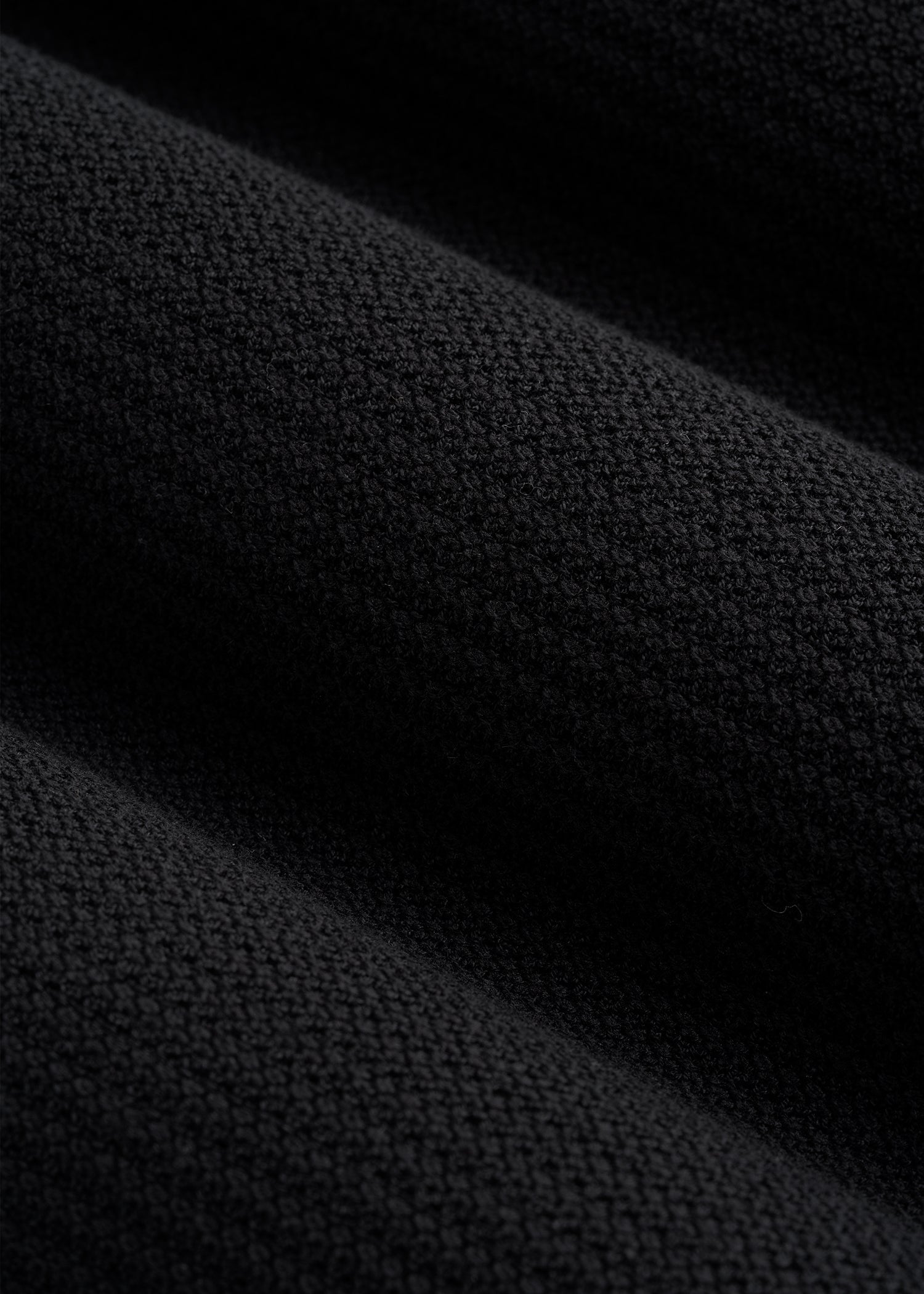 American Tall Men Braided Knit Sweater Polo for Tall Men in Black