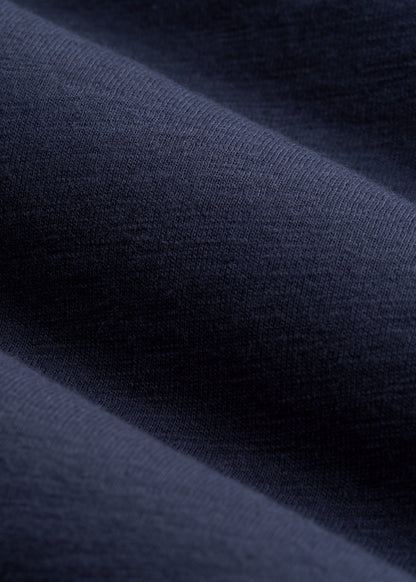 American Tall Men Slub Self Collar Polo Shirt for Tall Men in Navy