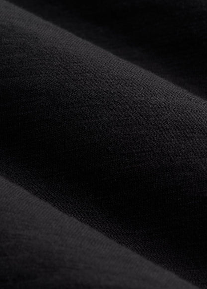 American Tall Men Slub Self Collar Polo Shirt for Tall Men in Black
