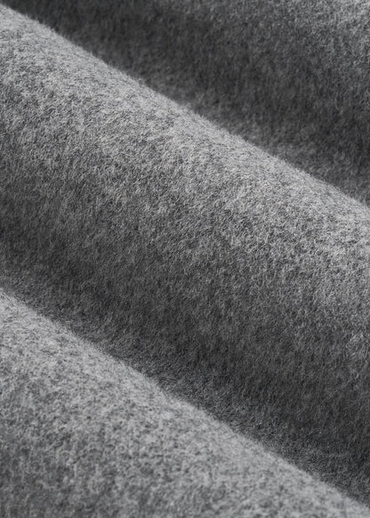 American Tall Men Wool Coat for Tall Men in Mid Grey Mix