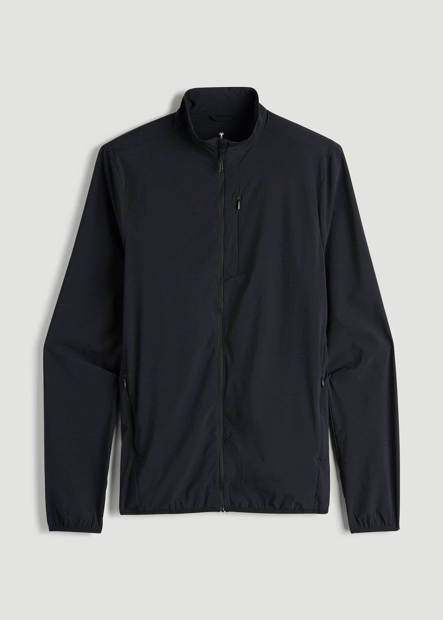 American Tall Men Softshell Jacket for Outdoor Training for Tall Men in Black