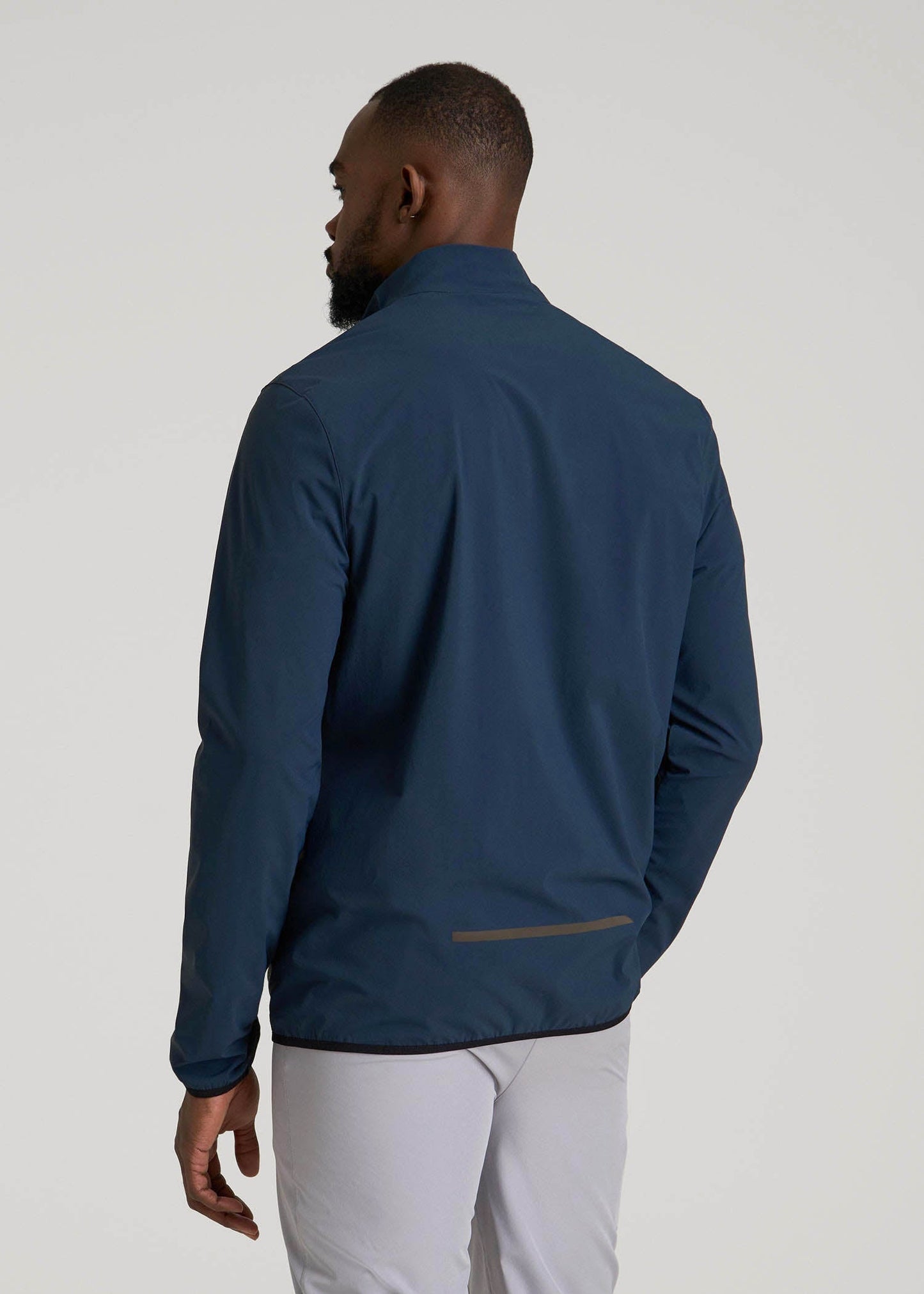 American Tall Men Softshell Jacket for Outdoor Training for Tall Men in Marine Navy