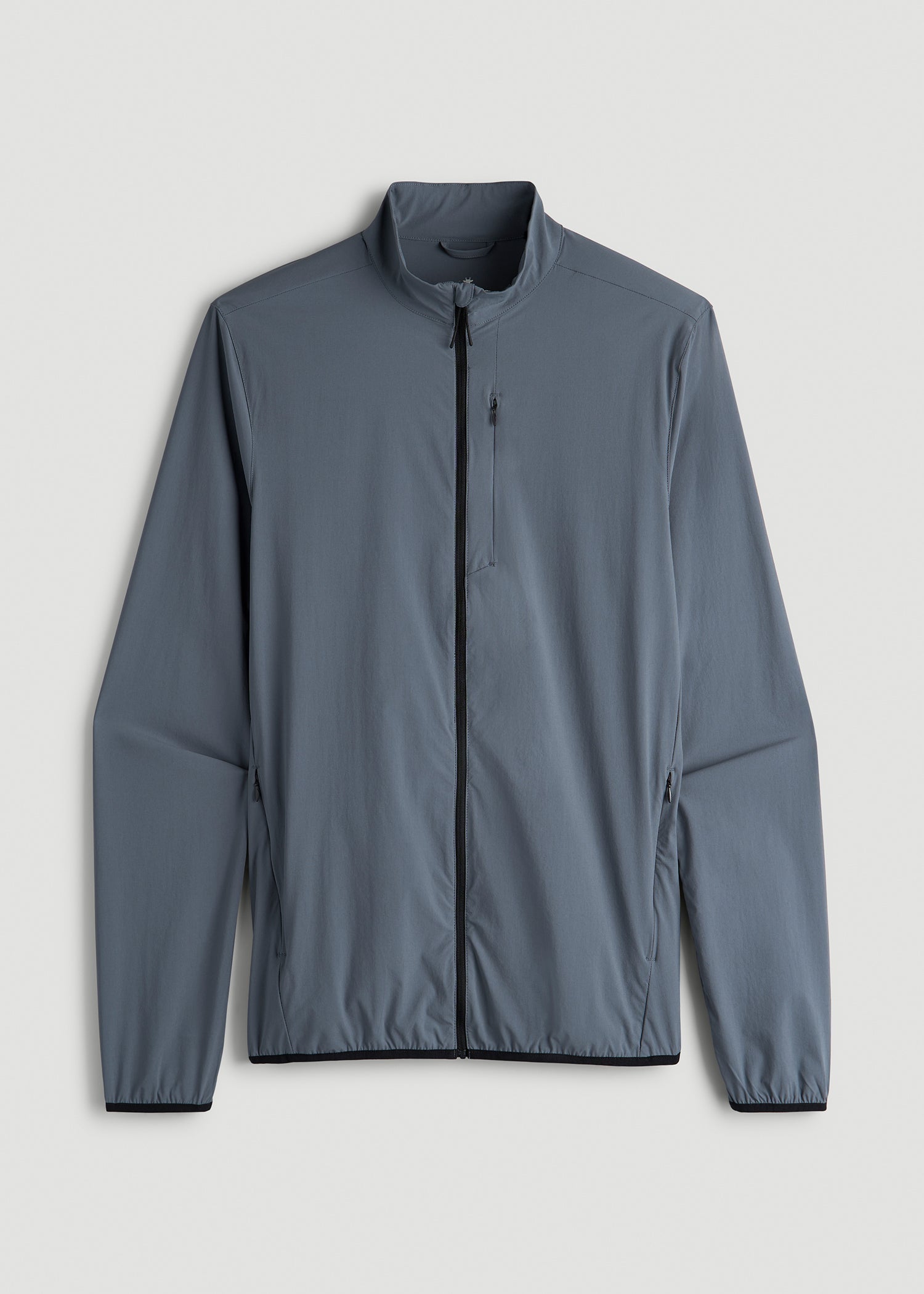 American Tall Men Softshell Jacket for Outdoor Training for Tall Men in Smoky Blue