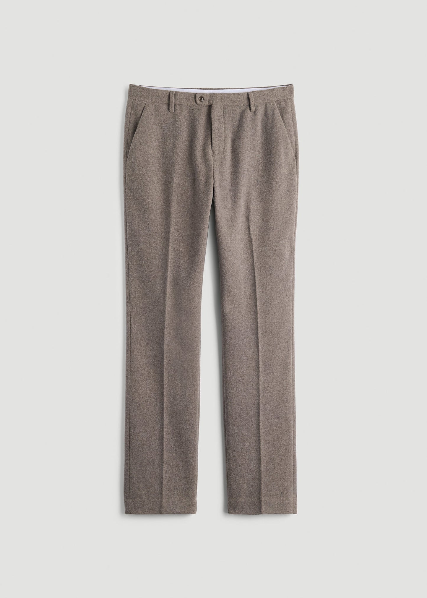 American Tall Men Wool Blend Dress Pants for Tall Men in Taupe Mix