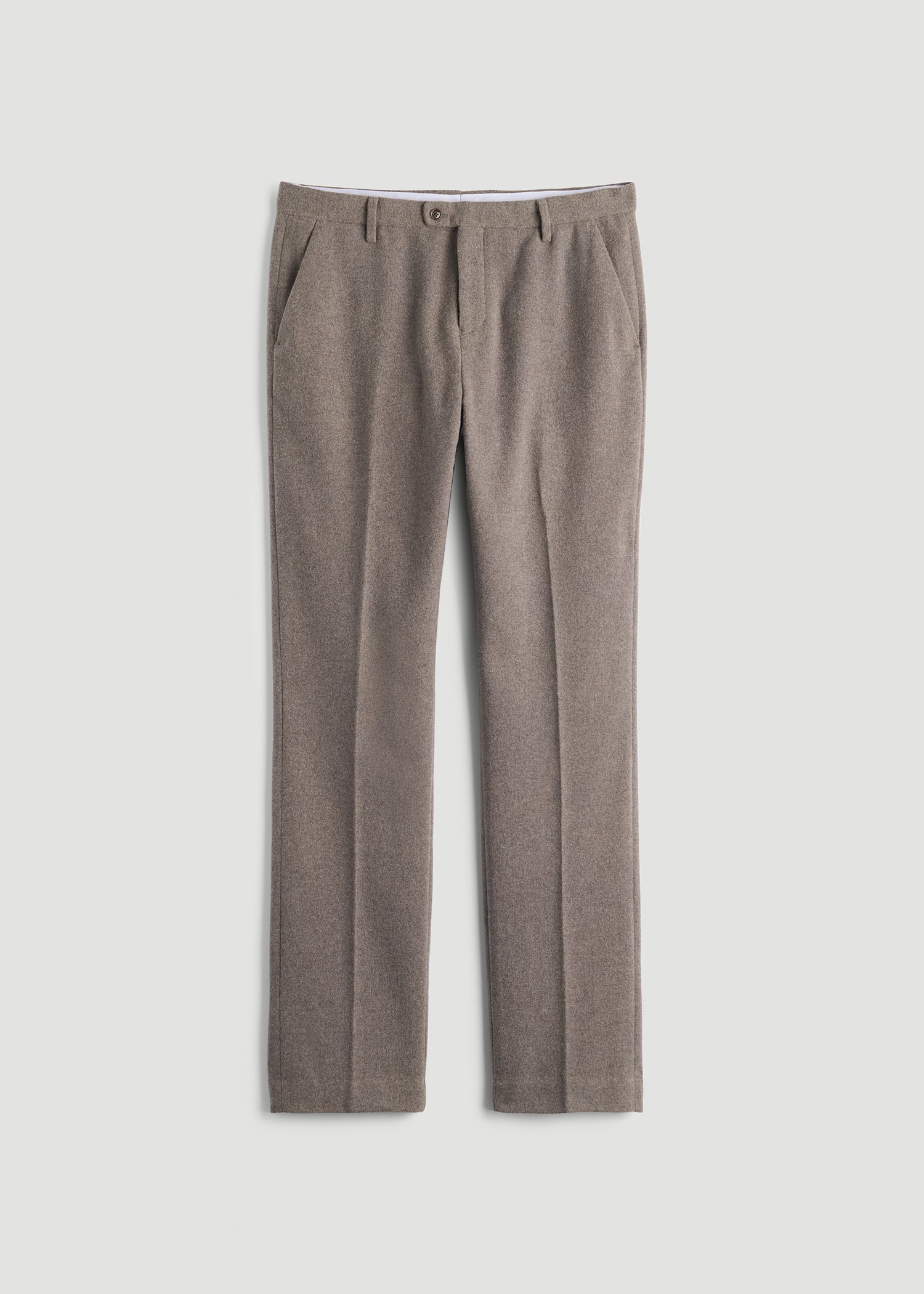 American Tall Men Wool Blend Dress Pants for Tall Men in Taupe Mix