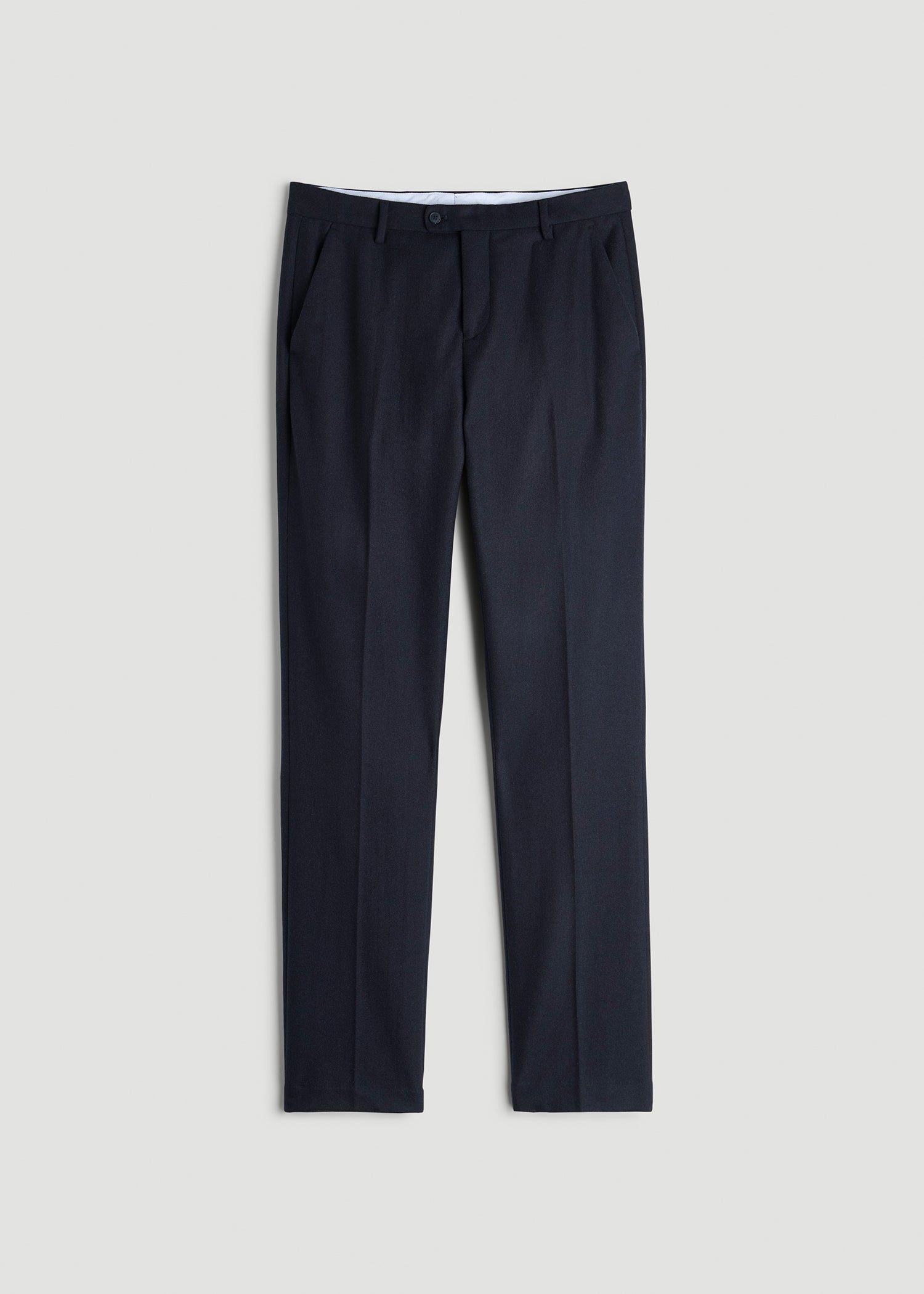 American Tall Men Wool Blend Dress Pants for Tall Men in Raven Blue