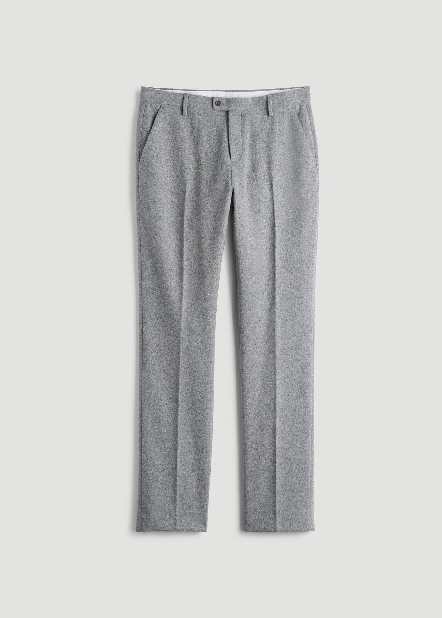 American Tall Men Wool Blend Dress Pants for Tall Men in Tin Grey Mix