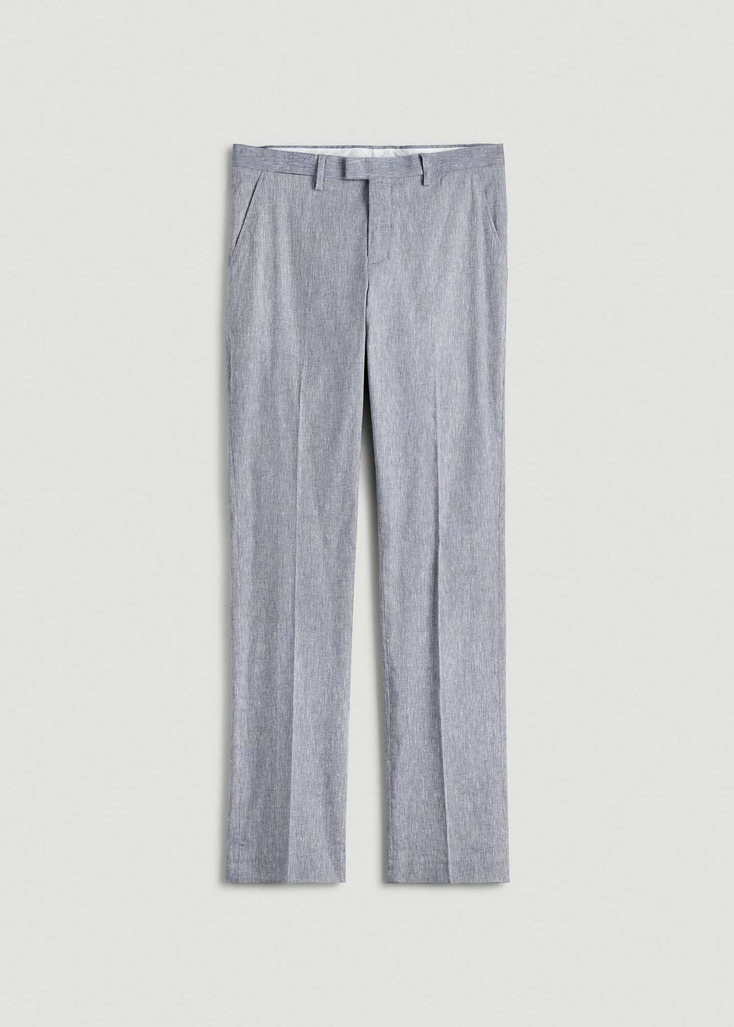 American Tall Men Stretch Linen Dress Pants for Tall Men in Navy Linen