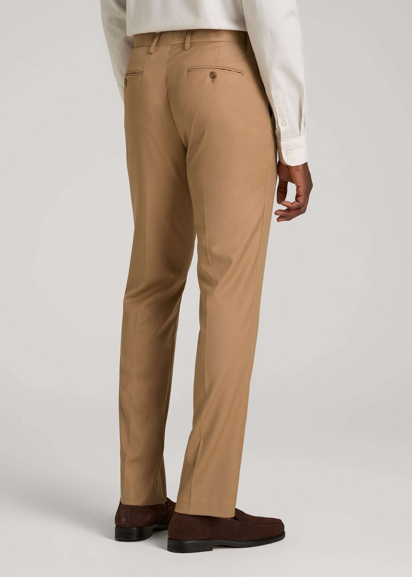 American Tall Men Suit Trousers for Tall Men in Tannin