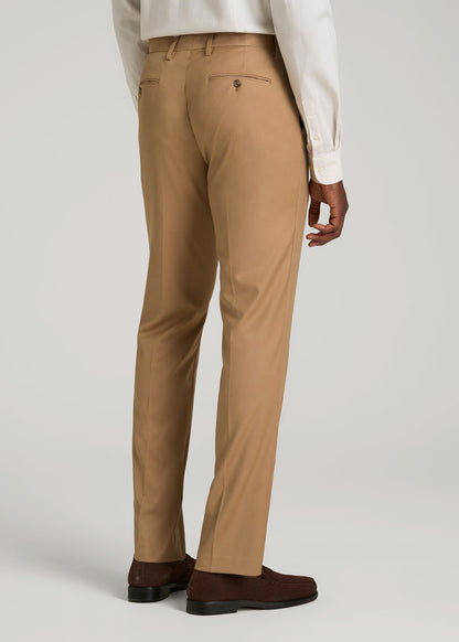 American Tall Men Suit Trousers for Tall Men in Tannin