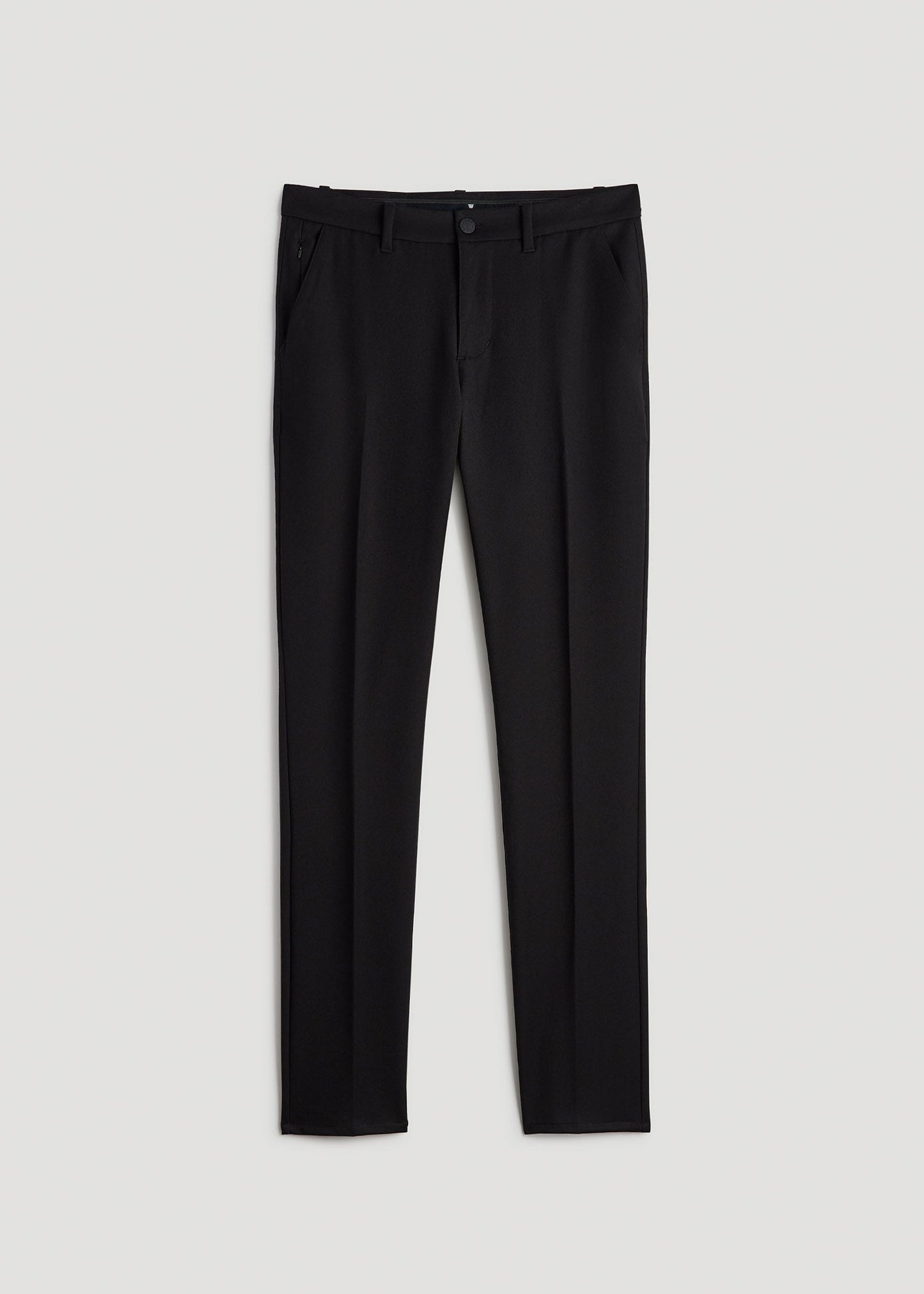American Tall Men TAPERED-FIT Stretch Dress Pants for Tall Men in Black