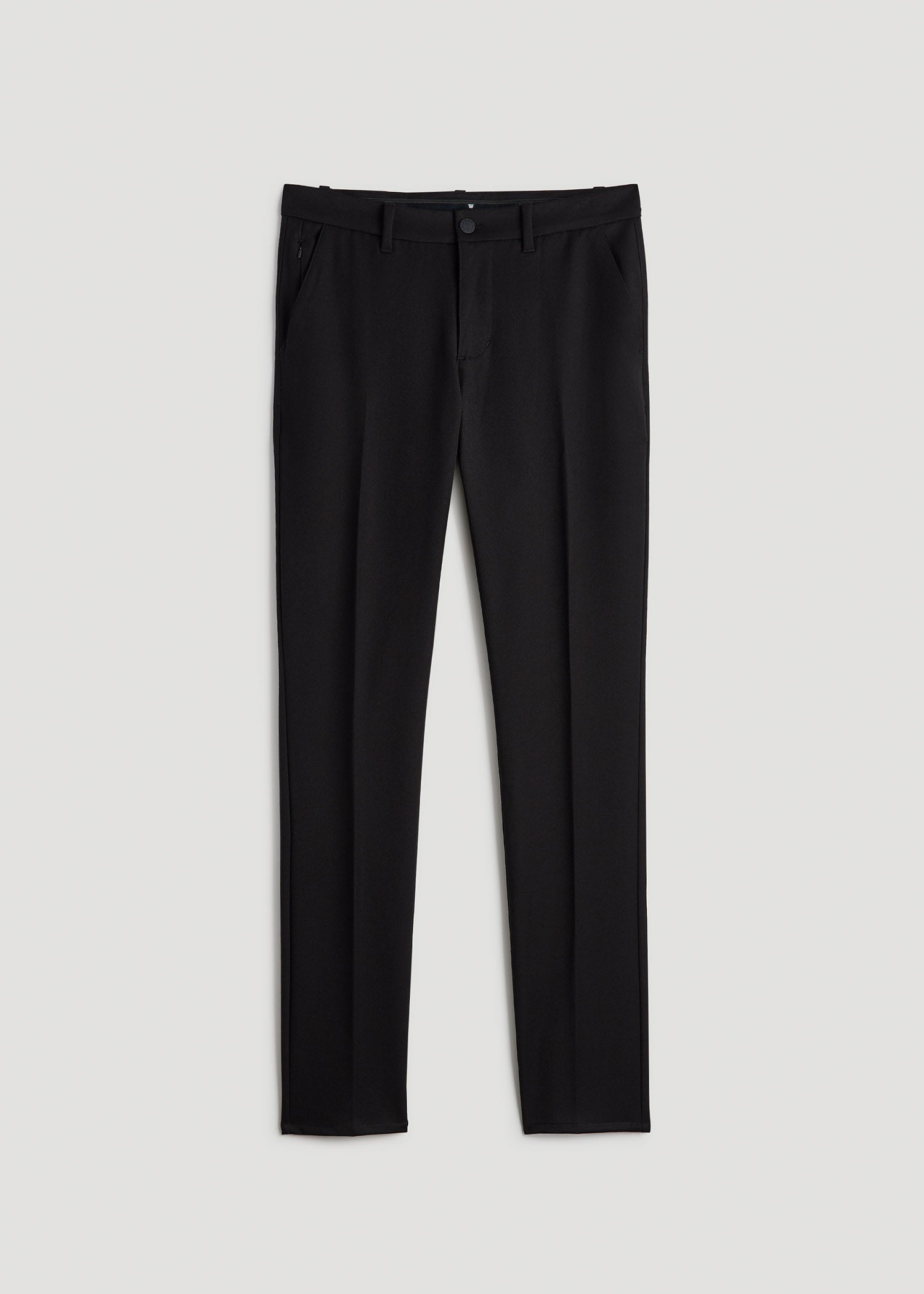 American Tall Men TAPERED-FIT Stretch Dress Pants for Tall Men in Black