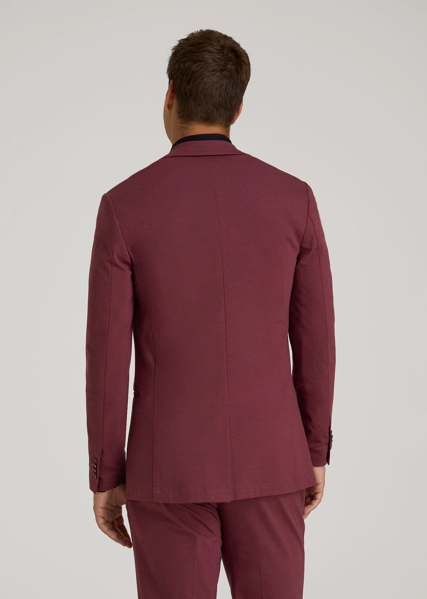 American Tall Men Flex Tech Suit Jacket for Tall Men in Tawny Port Nailhead