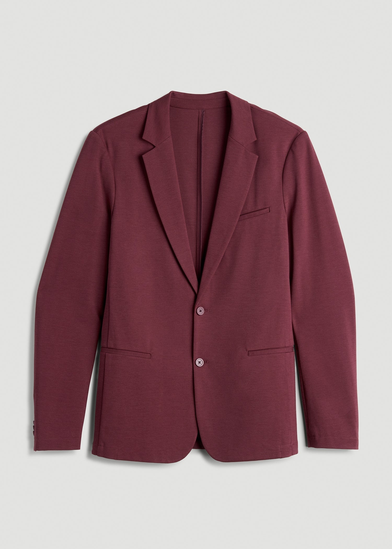 American Tall Men Flex Tech Suit Jacket for Tall Men in Tawny Port Nailhead