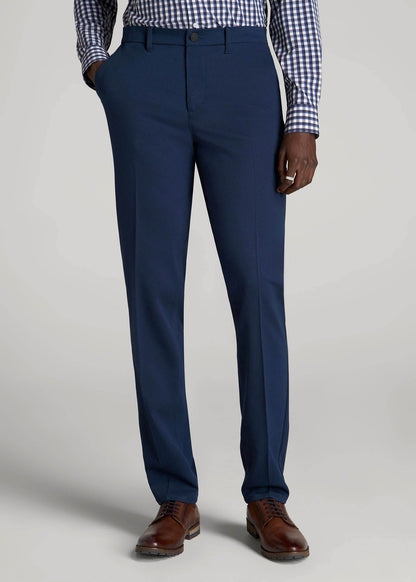 American Tall Men TAPERED-FIT Stretch Dress Pants for Tall Men in Marine Navy