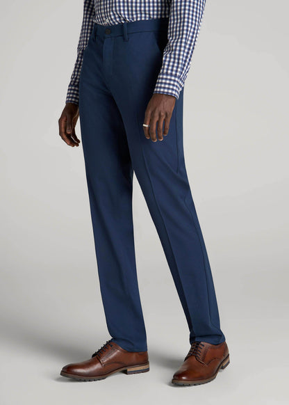 American Tall Men TAPERED-FIT Stretch Dress Pants for Tall Men in Marine Navy