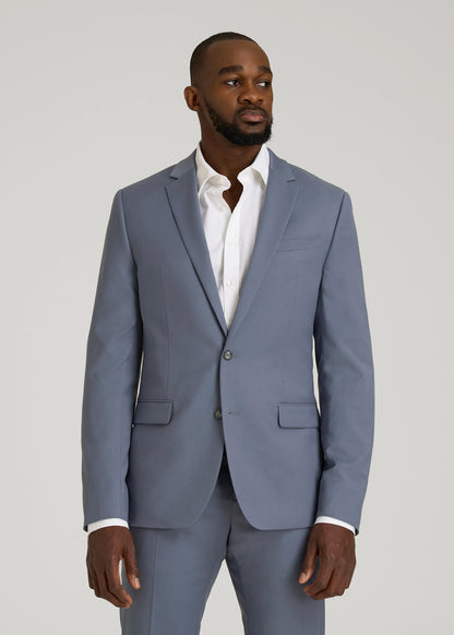 American Tall Men Suit Jacket for Tall Men in Blue Slate