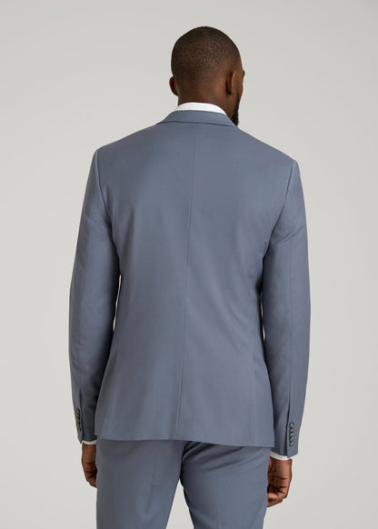 American Tall Men Suit Jacket for Tall Men in Blue Slate