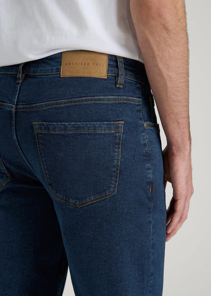 American Tall Men A.T. Basics Men's Carman Tapered fit Jeans for Tall Men in Charged Blue