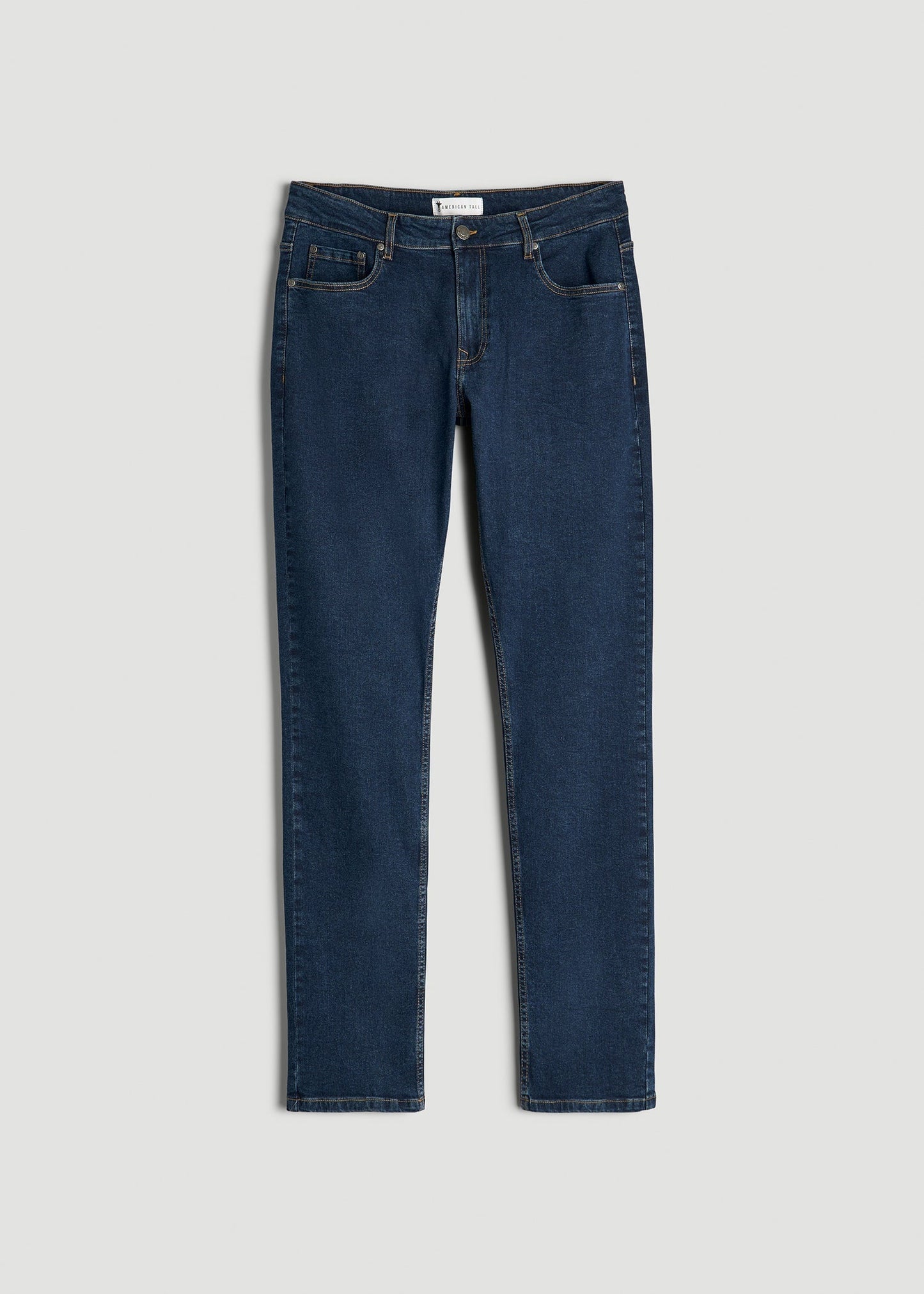 American Tall Men A.T. Basics Men's Carman Tapered fit Jeans for Tall Men in Charged Blue