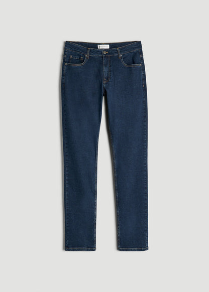 American Tall Men A.T. Basics Men's Carman Tapered fit Jeans for Tall Men in Charged Blue