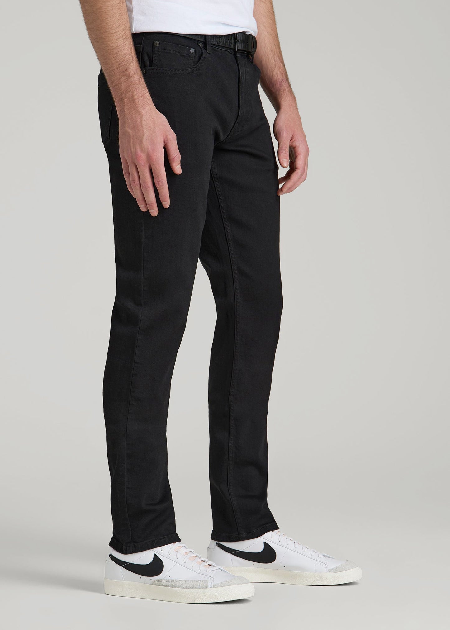 American Tall Men A.T. Basics Men's Carman Tapered fit Jeans for Tall Men in Black
