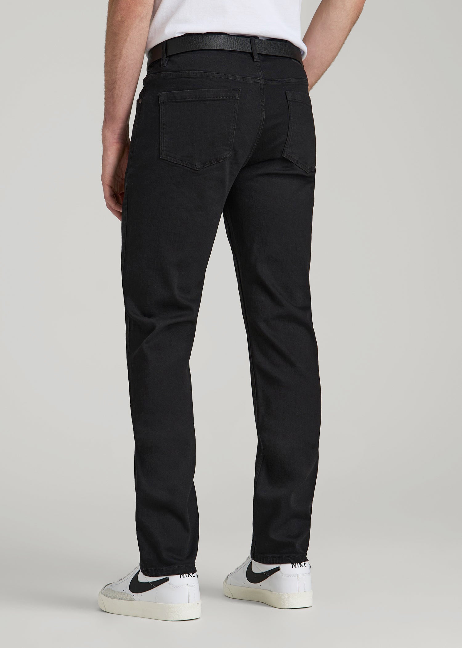 American Tall Men A.T. Basics Men's Carman Tapered fit Jeans for Tall Men in Black