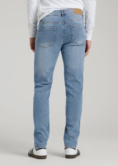 American Tall Men A.T. Basics Men's Carman Tapered fit Jeans for Tall Men in Tufts Blue