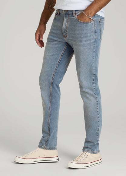 American Tall Men A.T. Basics Men's Dylan Slim Fit Jeans for Tall Men in Tufts Blue