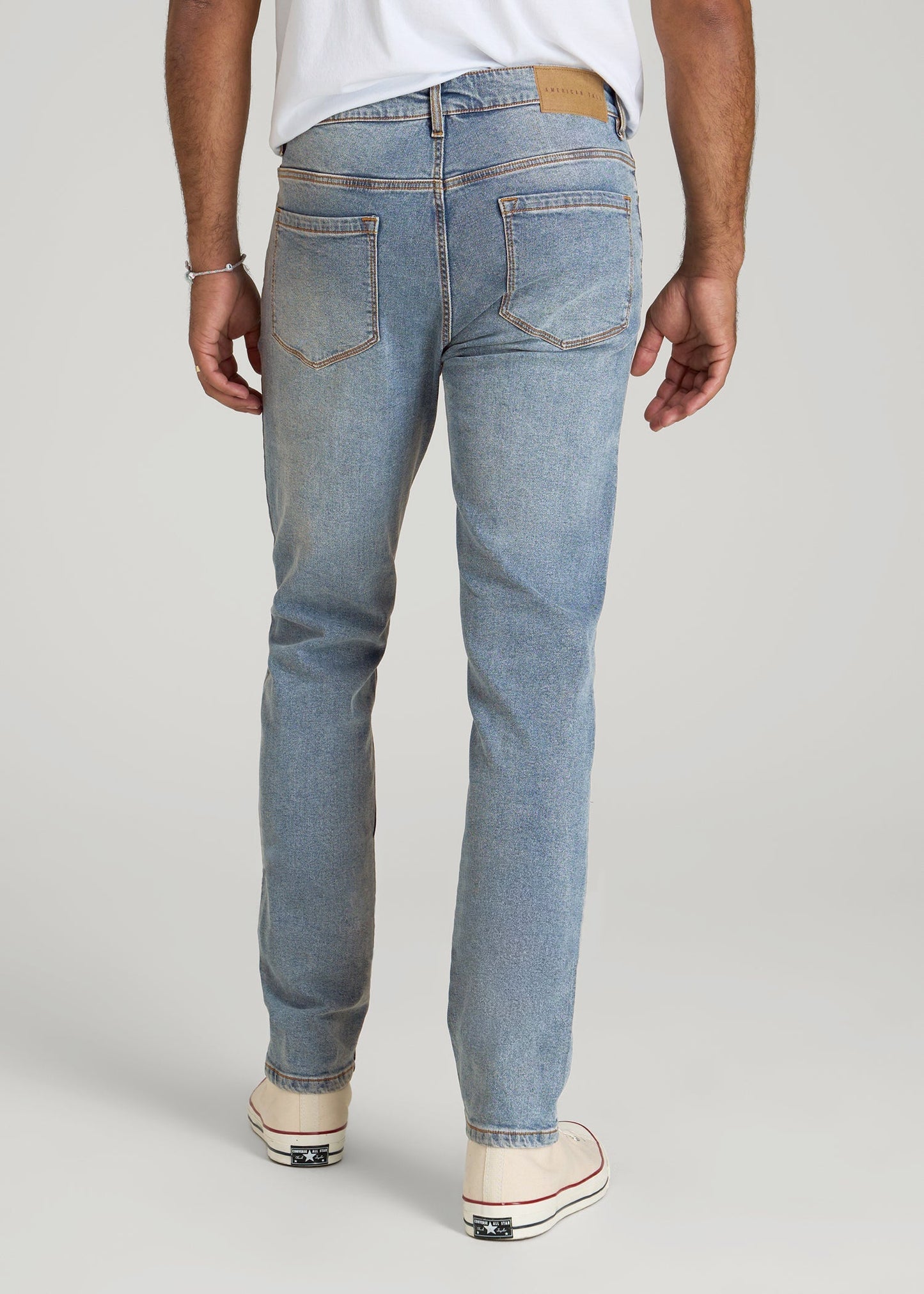 American Tall Men A.T. Basics Men's Dylan Slim Fit Jeans for Tall Men in Tufts Blue
