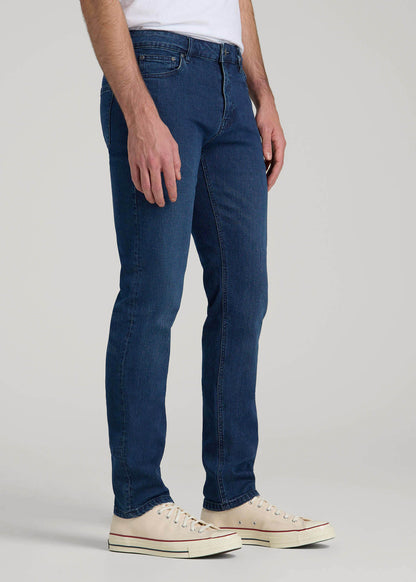 American Tall Men Dylan Slim Fit Jeans for Tall Men in Atlantic Blue