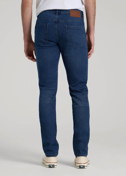 American Tall Men Dylan Slim Fit Jeans for Tall Men in Atlantic Blue