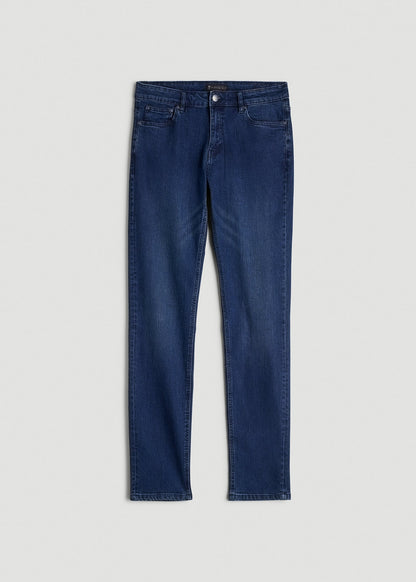 American Tall Men Dylan Slim Fit Jeans for Tall Men in Atlantic Blue