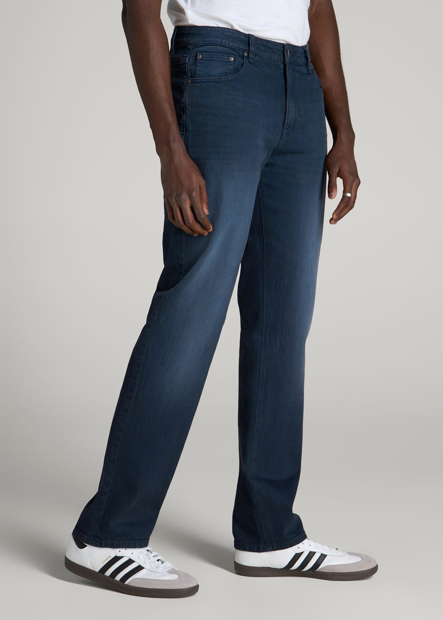 American Tall Men J1 STRAIGHT LEG Jeans for Tall Men in Faded Blue Black
