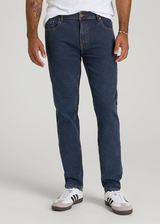American Tall Men A.T. Basics Men's Dylan Slim Fit Jeans for Tall Men in Charged Blue