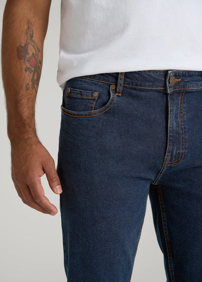 American Tall Men A.T. Basics Men's Dylan Slim Fit Jeans for Tall Men in Charged Blue