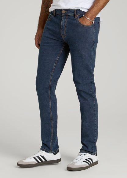 American Tall Men A.T. Basics Men's Dylan Slim Fit Jeans for Tall Men in Charged Blue