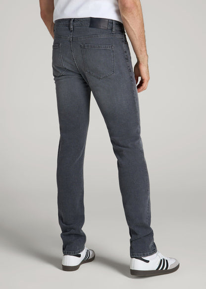 American Tall Men Americana Collection Dylan Slim Fit Jeans For Tall Men in Wolf Grey