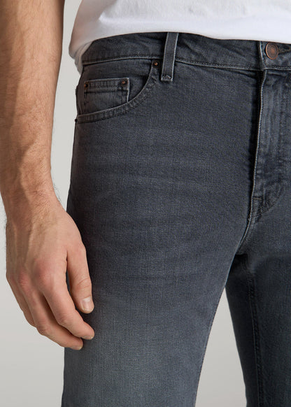 American Tall Men Americana Collection Dylan Slim Fit Jeans For Tall Men in Wolf Grey