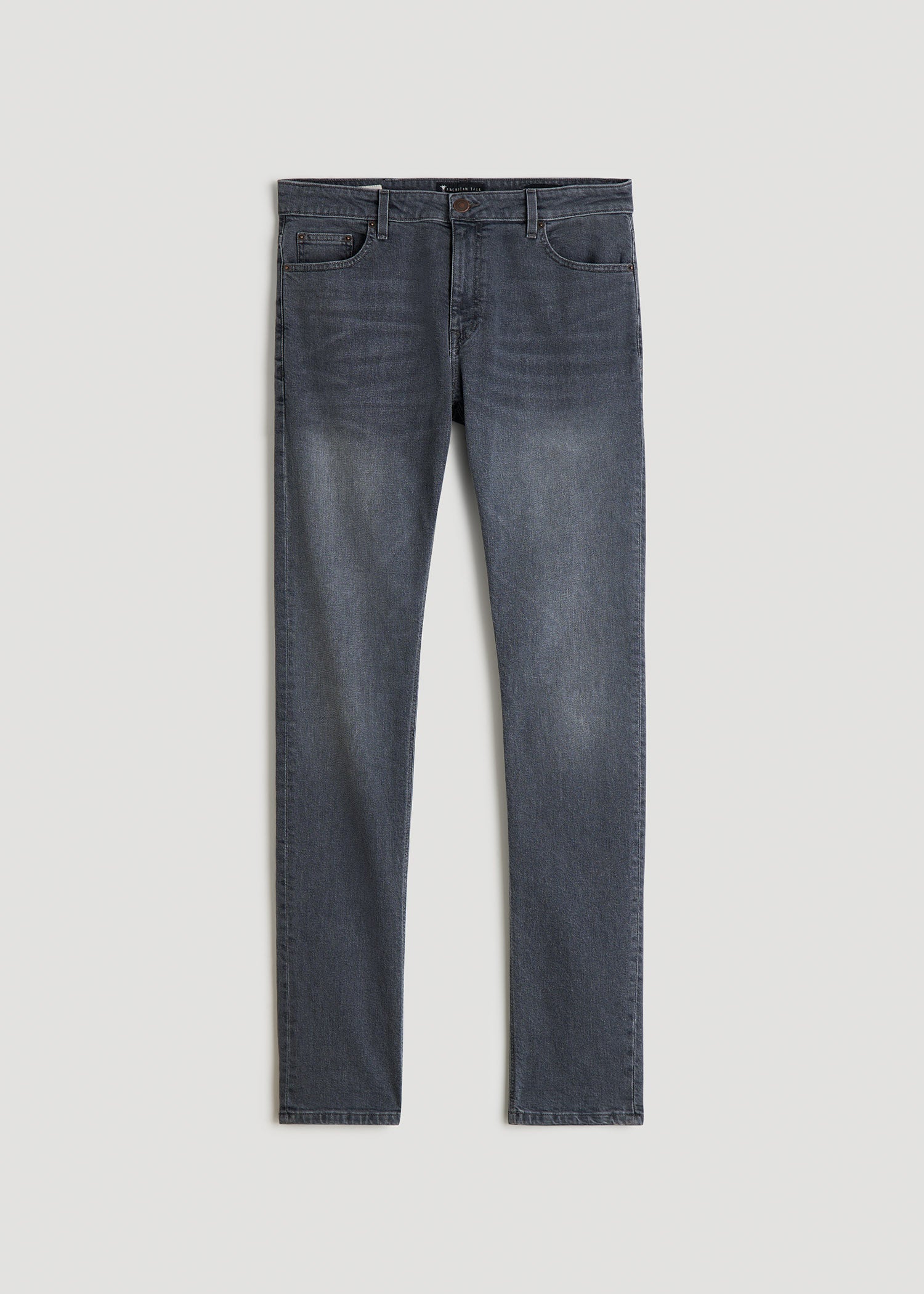 American Tall Men Americana Collection Dylan Slim Fit Jeans For Tall Men in Wolf Grey